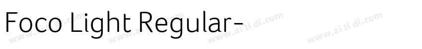 Foco Light Regular字体转换